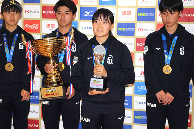最優秀女子選手に選出された森本愛華(中京大中京高/日大二高・中京大中京5)