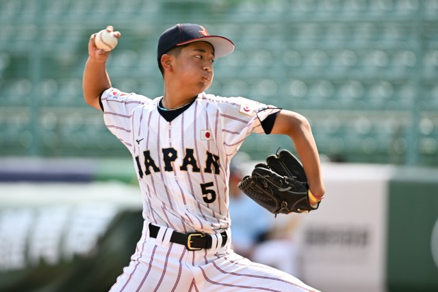 3番手の大原颯二郎(糸島ボーイズ)