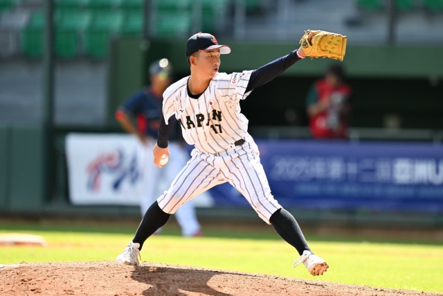 3番手の上原優馬(苫小牧リトルシニア)
