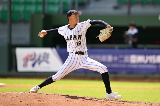 2番手の岡田宗一郎(豊田リトルシニア)