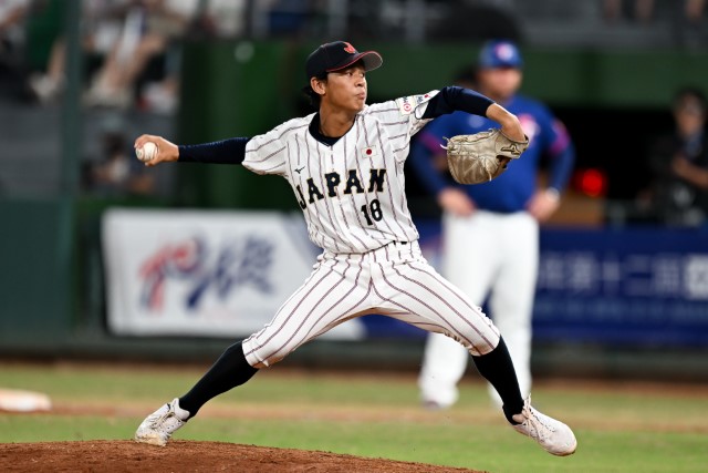 2番手の成田遥喜(熊谷リトルシニア)