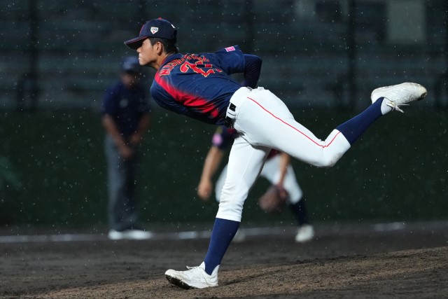 3番手の西村一毅(京都国際)