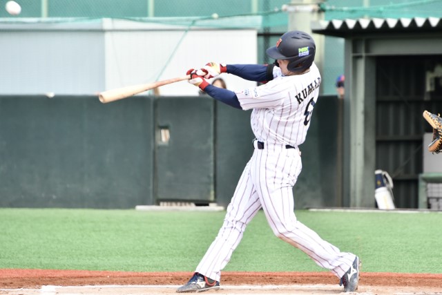 6回にソロホームランを放った熊田任洋(トヨタ自動車)