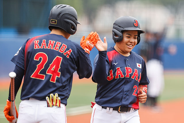 2点タイムリー三塁打を放った木村睦実(大阪体育大)
