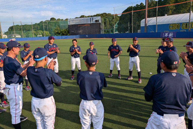 元気に合宿1日目の練習を終えた