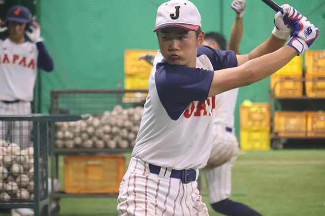 U-12代表に続く選出となった三ツ井蓮(取手リトルシニア)