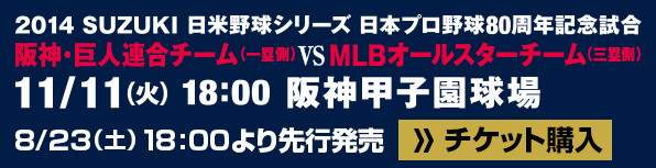 阪神・巨人連合チーム vs MLBオールスターチーム